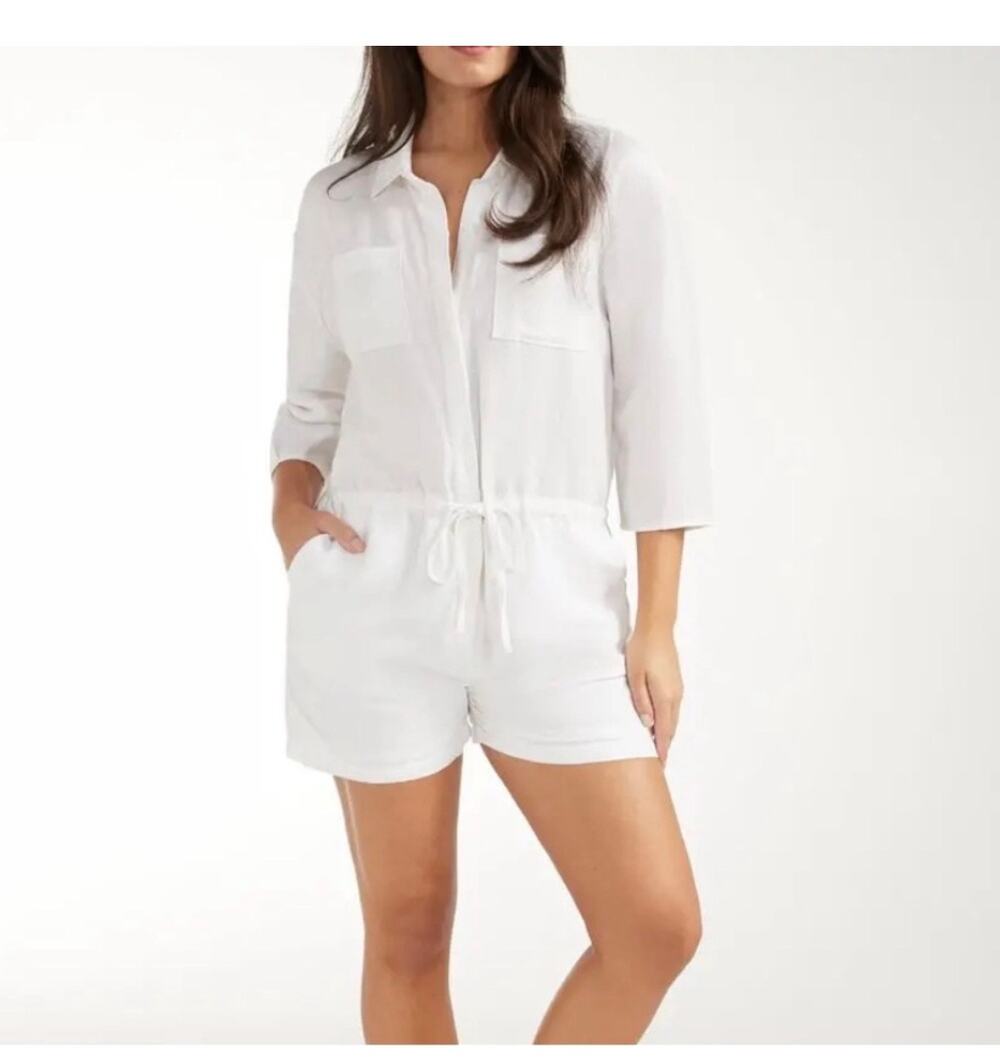 Hermoza Linen Olivia Romper